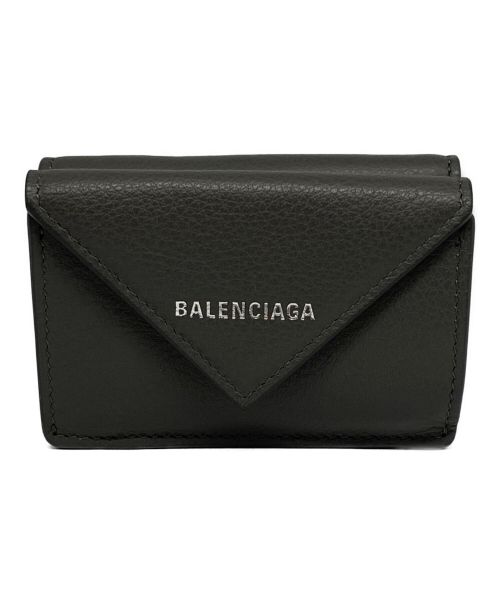 BALENCIAGA（バレンシアガ）BALENCIAGA (バレンシアガ) ペーパーミニウォレット グレーの古着・服飾アイテム