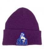 Hysteric Glamour×WIND AND SEAヒステリックグラマー×ウィンダンシー）の古着「HYS WDS KNIT CAP」｜パープル