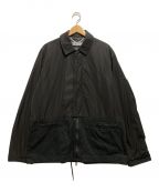 OFFWHITEオフホワイト）の古着「エンブロイダリーロゴ シャツジャケット」｜ブラック