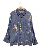 Engineered Garmentsエンジニアド ガーメンツ）の古着「Work Jacket Denim Floral Embroidery」｜インディゴ