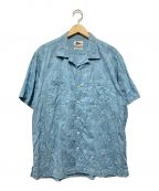 Pilgrim Surf+Supplyピルグリム サーフサプライ）の古着「オープンカラー刺繍シャツ」｜ブルー