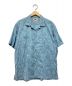 Pilgrim Surf+Supply（ピルグリム サーフ+サプライ）の古着「オープンカラー刺繍シャツ」｜ブルー