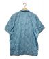 Pilgrim Surf+Supply (ピルグリム サーフ+サプライ) オープンカラー刺繍シャツ ブルー サイズ:М：5800円