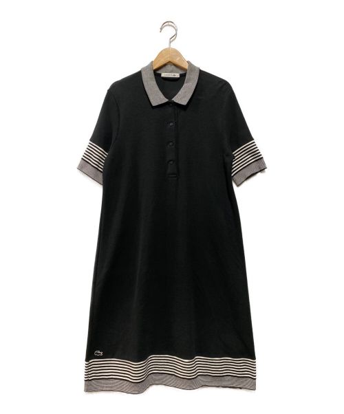 LACOSTE（ラコステ）LACOSTE (ラコステ) ポロシャツワンピース ブラック サイズ:40の古着・服飾アイテム