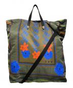 TOGA ARCHIVESトーガアーカイブス）の古着「PRINT TOTE BAG GREEN」