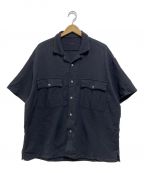 Porter Classicポータークラシック）の古着「Sashiko Stretch Kerouac Shirt」｜ブラック
