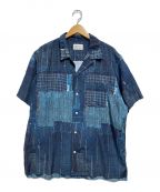 KUONクオン）の古着「Boro Hawaiian Shirt」｜ネイビー