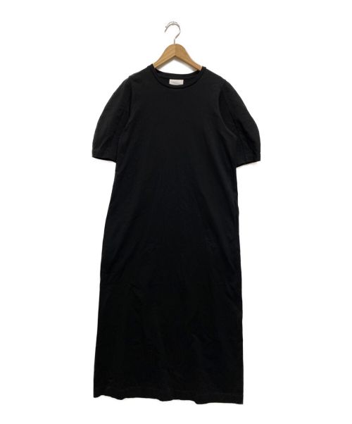 SLOANE（スローン）SLOANE (スローン) eclat (エクラ) ギザコットン パフスリーブワンピース ブラック サイズ:2の古着・服飾アイテム