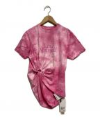 PACO RABANNEパコラバンヌ）の古着「Lose Yourself Cinched tie-dye T-shirt」｜ピンク