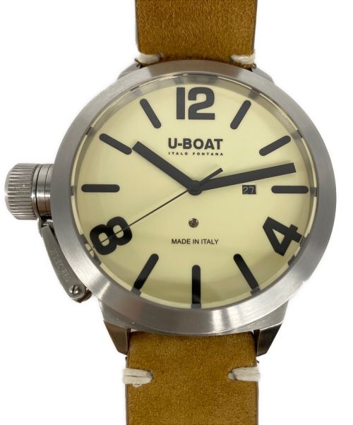 U-BOAT（ユーボート）U-BOAT (ユーボート) クラシコ クロノグラフ ベージュの古着・服飾アイテム