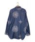 Engineered Garments (エンジニアド ガーメンツ) Work Shirt - Indigo Floral Crest Embroidery Denim インディゴ サイズ:M：15800円