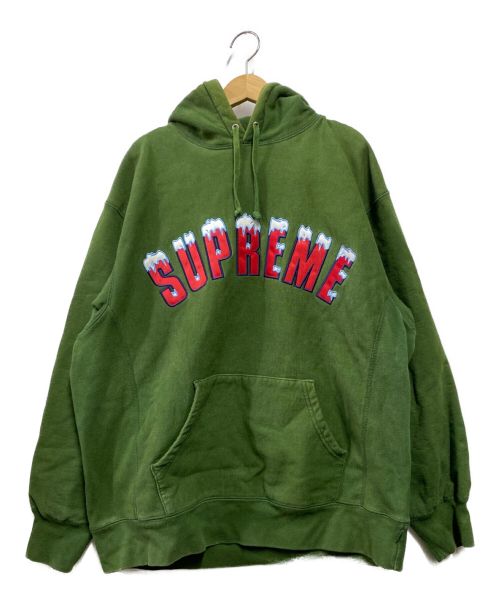 SUPREME（シュプリーム）SUPREME (シュプリーム) Icy Arc Hooded Sweatshirt グリーン サイズ:Lの古着・服飾アイテム