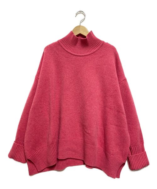maillot（マイヨ）maillot (マイヨ) 別注Lamb Wool Waid Sweater ピンクの古着・服飾アイテム