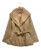 Max Mara Studioマックスマーラ ストゥディオ）の古着「中綿フーデッドジャケット」｜ベージュ
