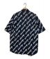 BALENCIAGA (バレンシアガ) スクリプトロゴオーバーシャツ ネイビー サイズ:37：39800円