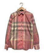 BURBERRY LONDONバーバリー ロンドン）の古着「チェックシャツ」｜ピンク