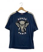 KENZOケンゾー）の古着「ELEPHANT' フィット Tシャツ」｜ネイビー