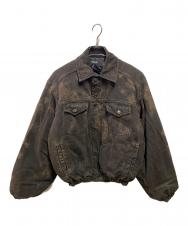 EGONLAB (エゴンラボ) 24AW DENIM BOMBER ブラウン サイズ:M
