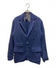 RRL (ダブルアールエル) アンコンストラクテッドインディゴツイルスポーツコート インディゴ サイズ:S