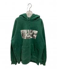 SUPREME (シュプリーム) 18AW Mike Kelley Franklin Signing Hooded Sweatshirt グリーン サイズ:XL