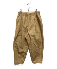 KAGURE (カグレ) 25SS コットンクロップドパンツ ブラウン サイズ:Free