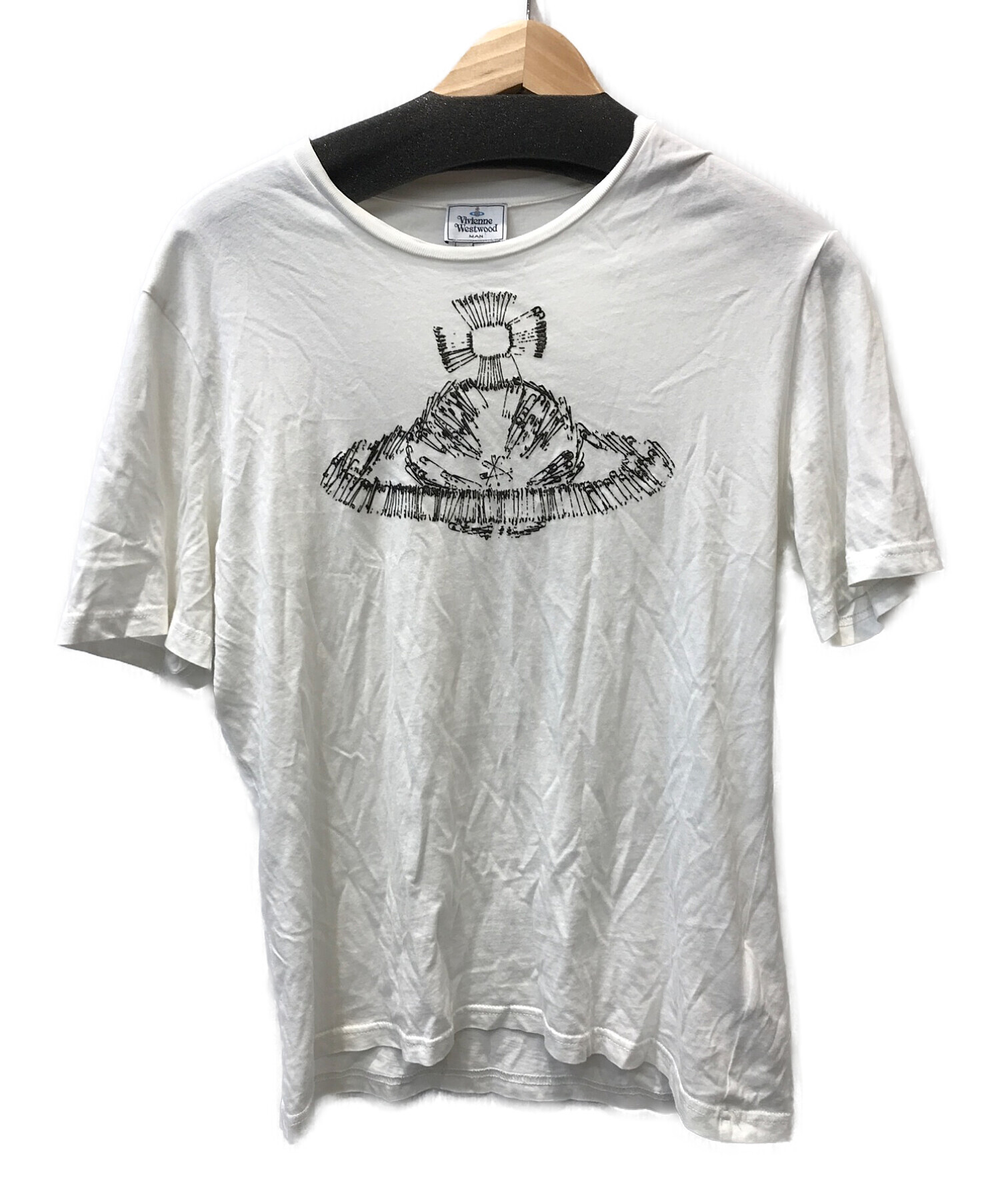 Vivienne Westwood man (ヴィヴィアン ウェストウッド マン) デザインオーブTシャツ ホワイト サイズ:L
