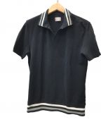 MONCLER GAMME BLEU（モンクレール ガム ブルー）の古着「MAGLIA POLO / ポロシャツ」｜ブラック