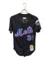 MITCHELL & NESS（ミッチェルアンドネス）の古着「ニューヨークメッツ ベースボールシャツ」｜ブラック