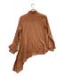 SueUNDERCOVER (スーアンダーカバー) アシメデザインフリルスリーブシャツ オレンジ サイズ:1：3980円