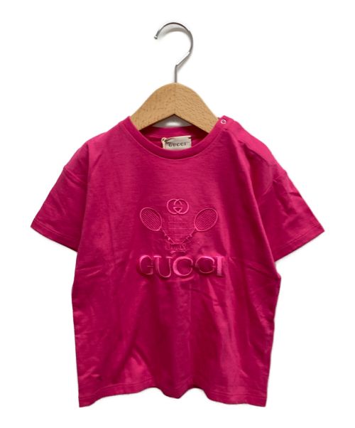 GUCCI（グッチ）GUCCI (グッチ) Tシャツ ピンク サイズ:24ｍ 未使用品の古着・服飾アイテム