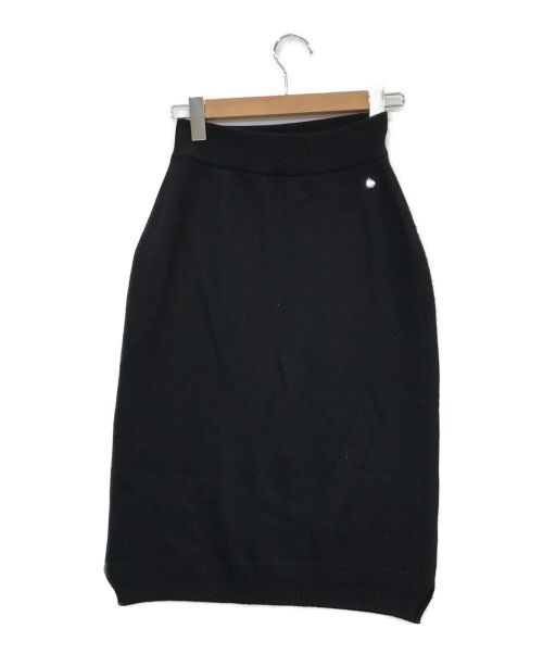 HERMES（エルメス）HERMES (エルメス) カシミヤニットスカート ブラック サイズ:36の古着・服飾アイテム