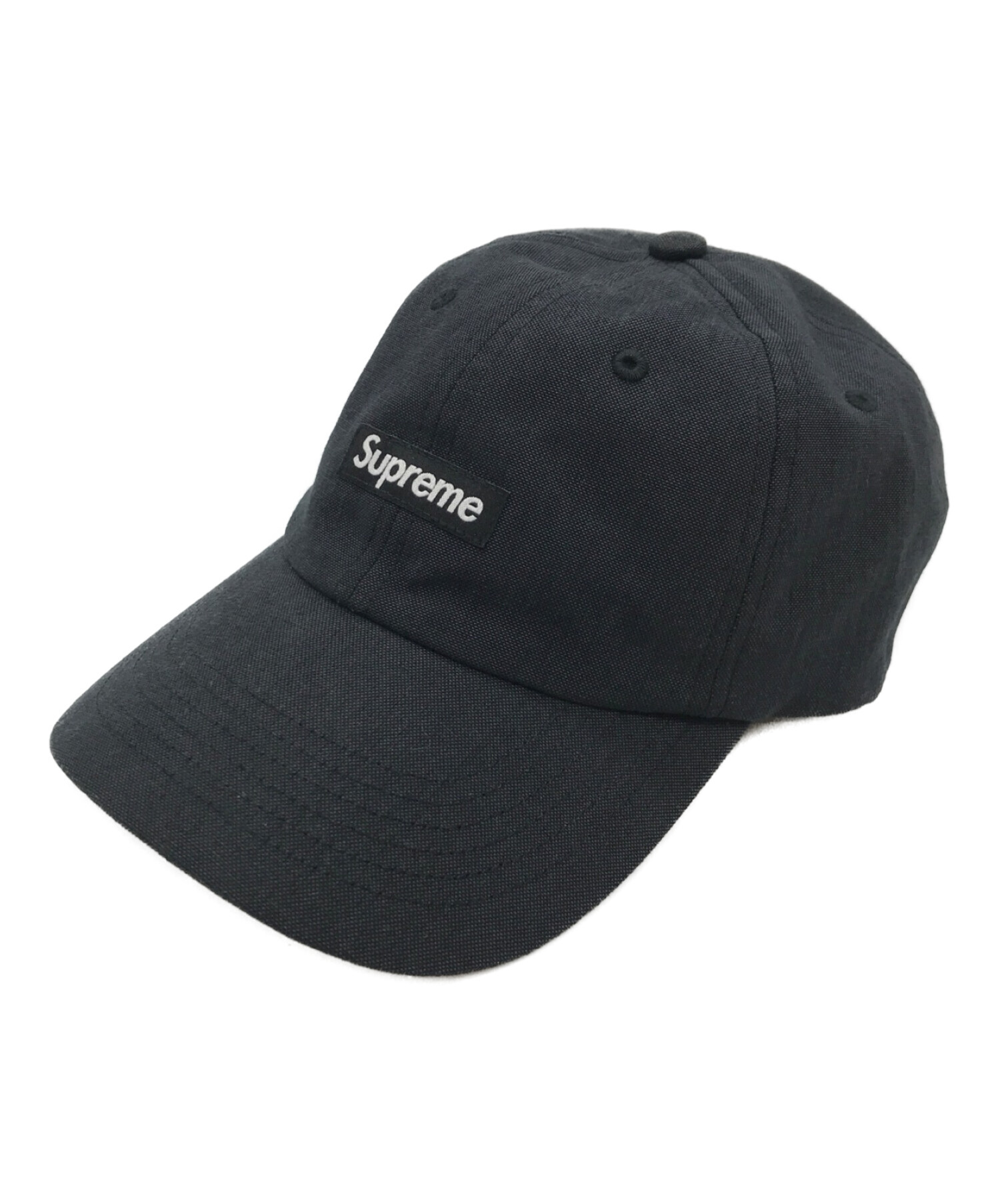 SUPREME (シュプリーム) Cordura Small Box Logo 6-Panel cap / コーデュラ スモールボックスロゴ キャップ  ブラック