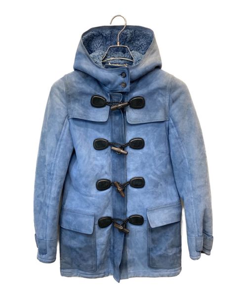GUCCI（グッチ）GUCCI (グッチ) リアルムートンダッフルジャケット ブルー サイズ:38の古着・服飾アイテム