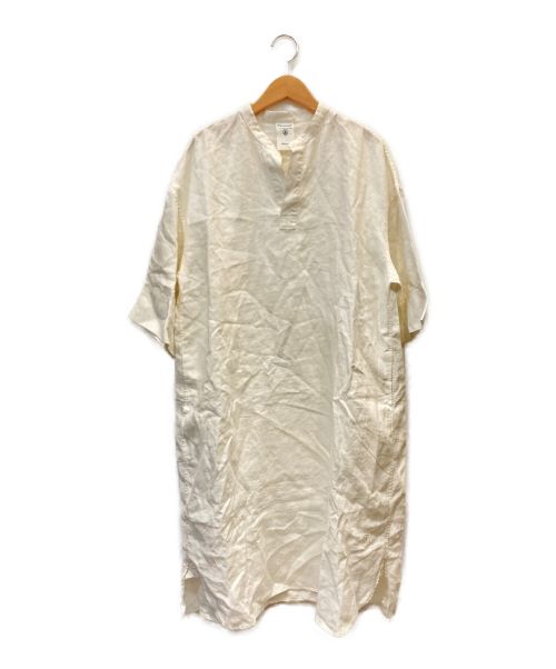 ORCIVAL（オーシバル）ORCIVAL (オーシバル) 40s LINEN CLOTH S/S OP / スキッパリネンシャツワンピース ホワイト サイズ:1の古着・服飾アイテム