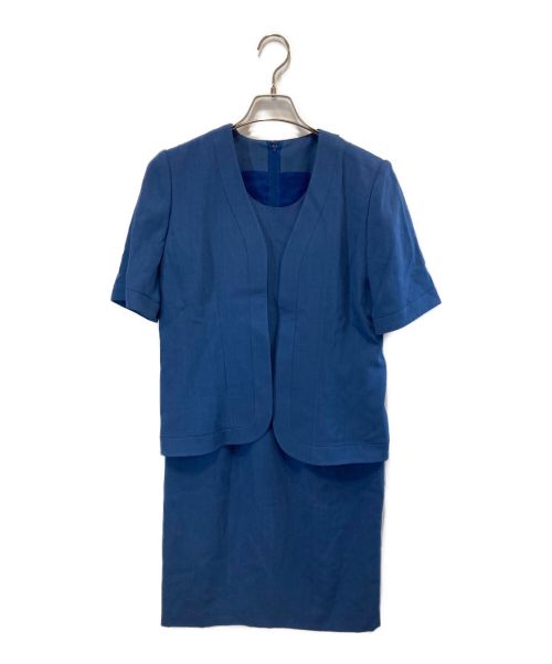 Leilian（レリアン）LEILIAN (レリアン) セットアップワンピース ブルー サイズ:Mの古着・服飾アイテム