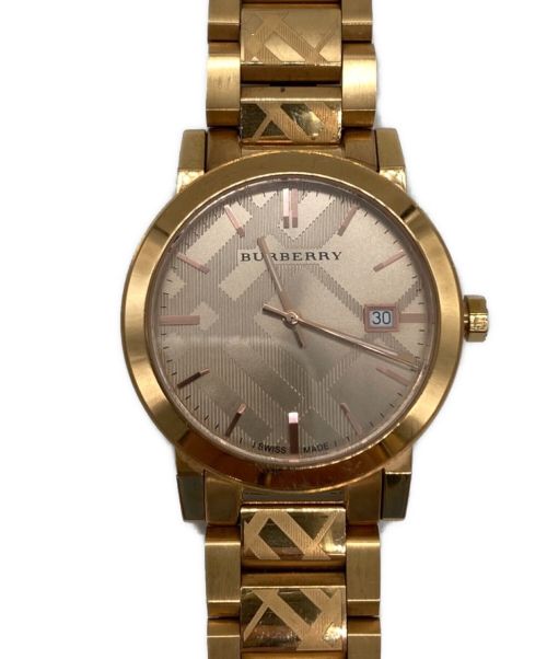 BURBERRY（バーバリー）BURBERRY (バーバリー) THE CITY 腕時計 ゴールドの古着・服飾アイテム