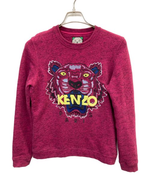KENZO（ケンゾー）KENZO (ケンゾー) タイガー刺繍スウェット ショッキングピンク サイズ:Mの古着・服飾アイテム