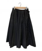 Yohji Yamamoto FEMMEヨウジヤマモトファム）の古着「デザインラップロングスカート」｜ブラック