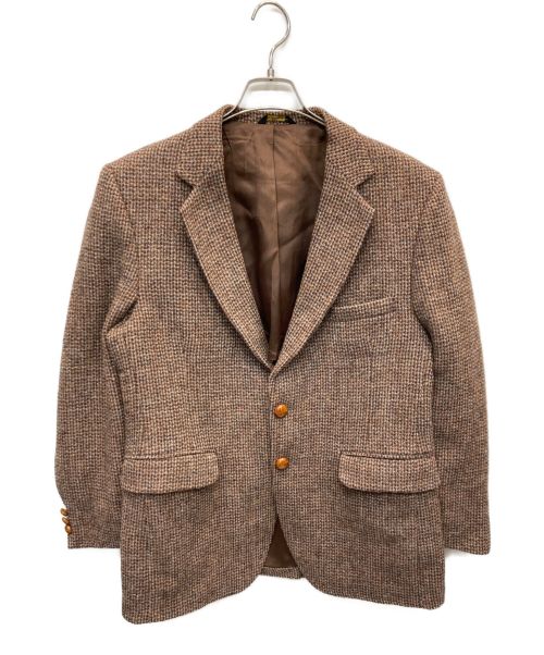 古着（古着）古着 (フルギ) ヴィンテージHarrisTweedテーラードジャケット ブラウン サイズ:表記なしの古着・服飾アイテム