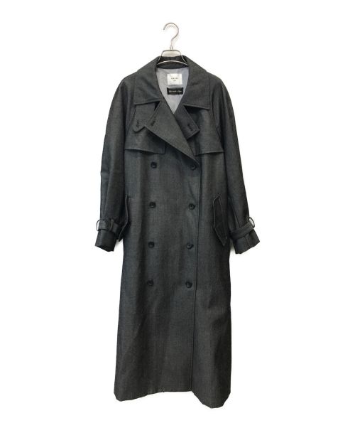 Ameri VINTAGE（アメリヴィンテージ）Ameri VINTAGE (アメリヴィンテージ) SUPERIOR FLARE TRENCH COAT ブラック サイズ:Mの古着・服飾アイテム