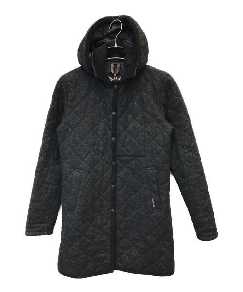LAVENHAM（ラベンハム）LAVENHAM (ラベンハム) ウールキルティングコート グレー サイズ:8の古着・服飾アイテム