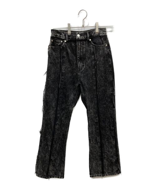 EMODA（エモダ）EMODA (エモダ) スウィッチングカットオフハイウエストジーンズ ブラック サイズ:1の古着・服飾アイテム