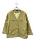 styling/（スタイリング）の古着「ノーカラーツイードジャケット」｜黄緑