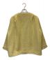 styling/ (スタイリング) ノーカラーツイードジャケット 黄緑：7800円