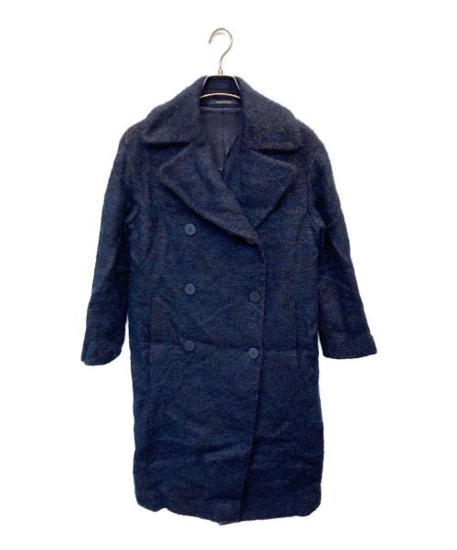 TAGLIATORE（タリアトーレ）TAGLIATORE (タリアトーレ) アルパカMIXダブルチェスターコート ブルー サイズ:40の古着・服飾アイテム