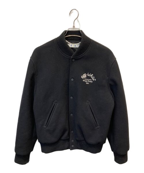 OFFWHITE（オフホワイト）OFFWHITE (オフホワイト) アローウールバーシティジャケット ブラック サイズ:Mの古着・服飾アイテム