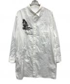 YOHJI YAMAMOTOヨウジヤマモト）の古着「W-ITS ONLYシャツ」｜ホワイト