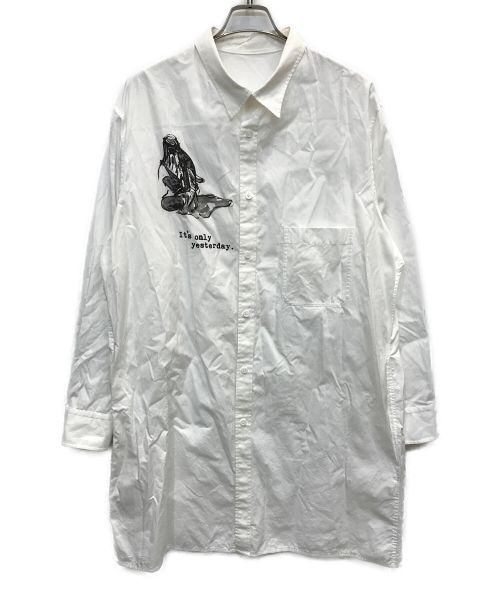 YOHJI YAMAMOTO（ヨウジヤマモト）YOHJI YAMAMOTO (ヨウジヤマモト) W-ITS ONLYシャツ ホワイト サイズ:4の古着・服飾アイテム