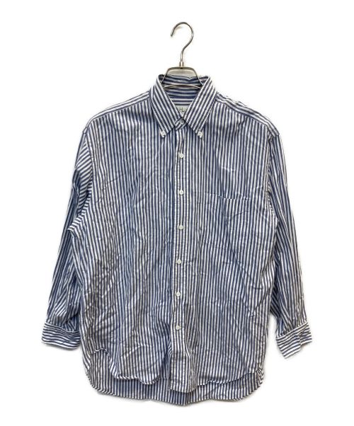 HERILL（ヘリル）HERILL (ヘリル) Cotton Oxford Shirts SAXSTRIPE ブルー×ホワイト サイズ:1の古着・服飾アイテム