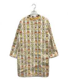 Sybilla（シビラ）の古着「フローラルモザイク刺繍コート」｜ベージュ